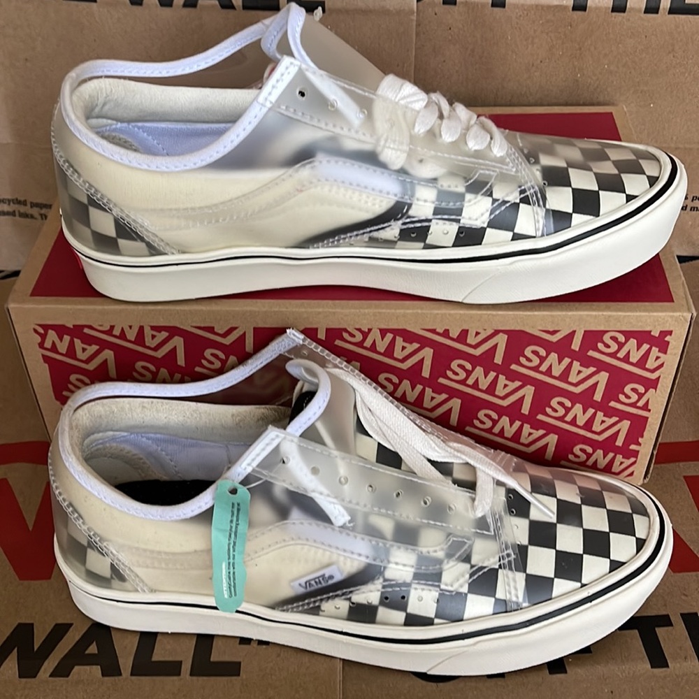 Vans Comfycush Slip-Skating Checkerboard Black/White WMNS - Picture 2 of 16